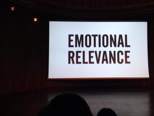 davidcontrerasm's tweet image. "Beyond design: creating emotional relevance". Awesome talk by Branko Lukic. #nonobject #LDF14