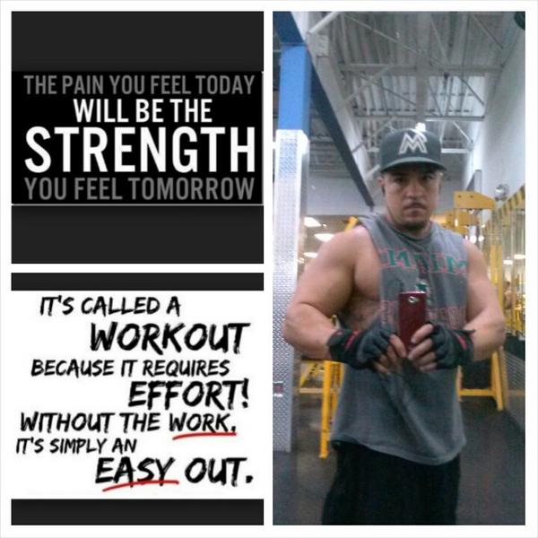 davydesoto's tweet photo. #NoExcuses #Hardworkpaysoff #nopainnogain #porkysgym #trainhard #getbackwhatyouputin #dontquit #alwayspushyourself http://t.co/i8ZHBaRk2O