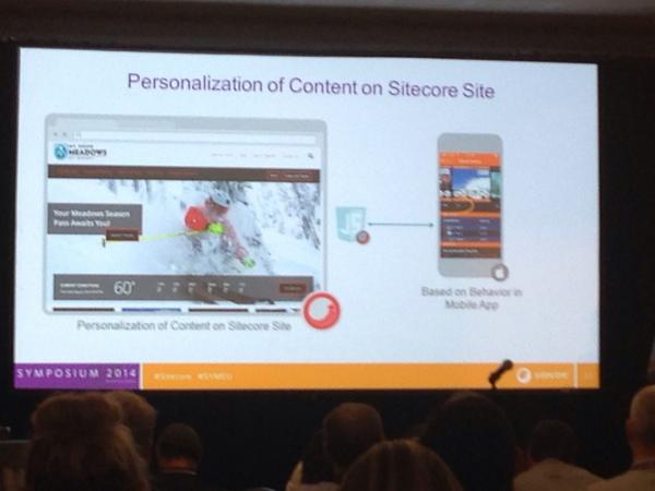 ln_sitecore's tweet photo. Use Federated Experience Manager to personalize web site based on mobile behavior. Awesome #sitecore #SYMEU http://t.co/nrmVik3wCB
