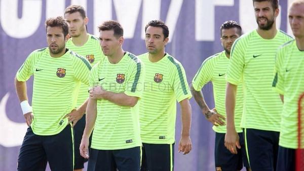 NewsAFArabic's tweet photo. ليونيل #ميسي في تدريبات #برشلونة اليوم . 

#الأرجنتين http://t.co/N4GH0C5qX8