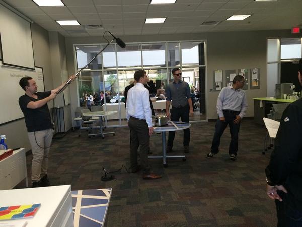 hamiltonchamber's tweet photo. Creating another great video with @CreateMediaTV for #LionsLair2014, staring @dkrcarter &amp; @keaninloomis http://t.co/GOGLJaDEgc