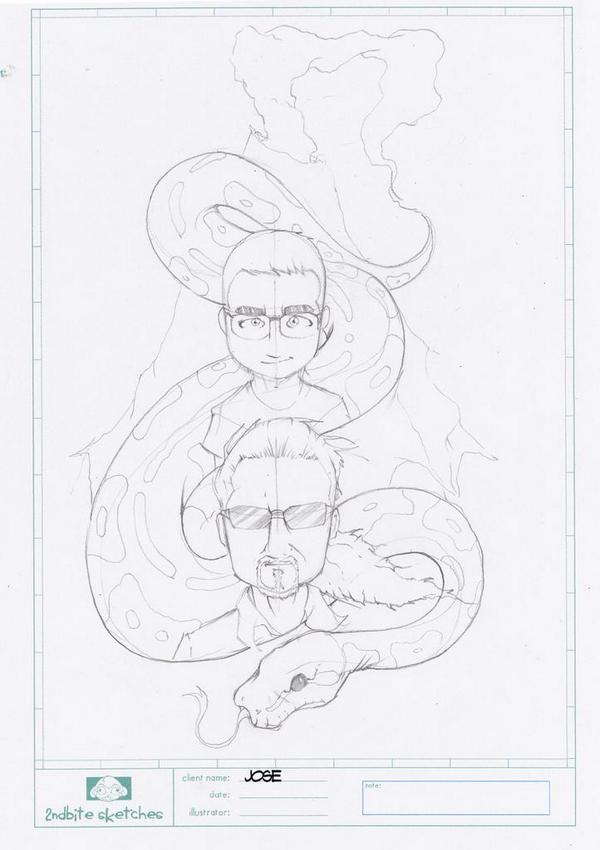 2ndbiteDraw's tweet image. Work in progress for jose bergada :) 
#reptiles #snake #ballpython #python #sketch #breeding
