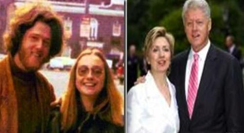 ThenNowWow's tweet image. Bill &amp;amp; Hillary Clinton