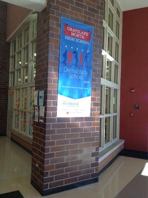 Another view! #RedWhiteBlueOUT #ConstitutionDay2014 #DemocracySchool #GNHSRocks!