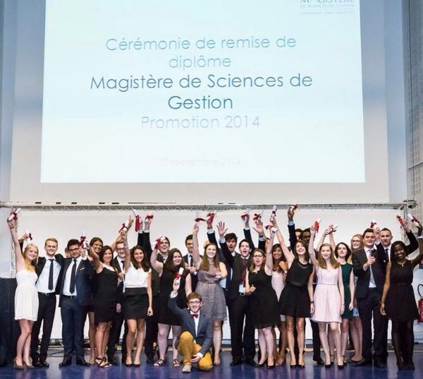 mgdauphine's tweet photo. Félicitation aux fraîchement diplômés du Magistère de Sciences de Gestion de Paris-Dauphine Promotion 2014 #MGD http://t.co/8RF5vwgaLs