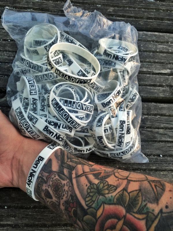bennicky's tweet photo. *Competition time* Retweet this + I will message + give 20 random people my new wristbands. 1 hour starting now.... http://t.co/zJGPwaDrBM