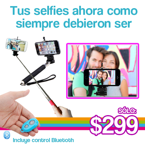 La mejor forma de tomar #Selfie es con este accesorio que tenemos para entrega inmediata. <a href="/TeloVendoGDL/">Te lo Vendo GDL</a>