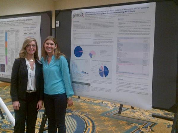 GeneDx's tweet photo. Megan Marshall &amp; Maegan Roberts, 2 of our GCs who specialize in inherited cancers @  #CGAICC meeting in new Orleans. http://t.co/Ad8Omz4TaY