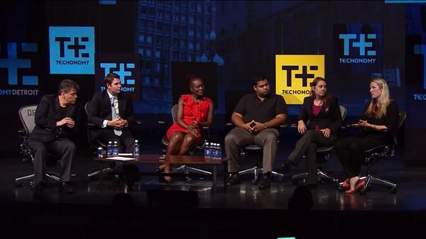 TalentSonar's tweet image. Our founder @LauraMath3r live at #TechonomyDetroit