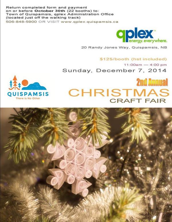 Quispamsisqplex's tweet image. Register now for the Christmas Craft Fair. Space is limited.