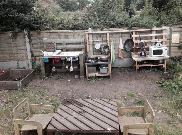 #mudkicthen #eyfs #preschool  The hot spot of the garden!