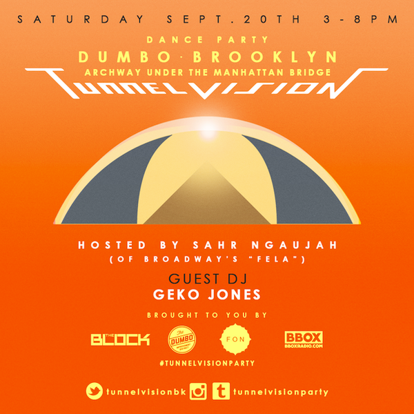 TunnelVisionBK's tweet photo. TunnelVision Dance Party Under Manhattan Bridge 
Sat. Sept 20th 3-8 http://t.co/eD9eZ6zUoO