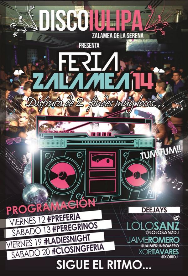 DiscoIulipa's tweet photo. Preparate porque la #FeriaZalamea aun no ha terminado... Queda el finde y la vamos a liar pardisima!!! http://t.co/SAk8PpPmjr