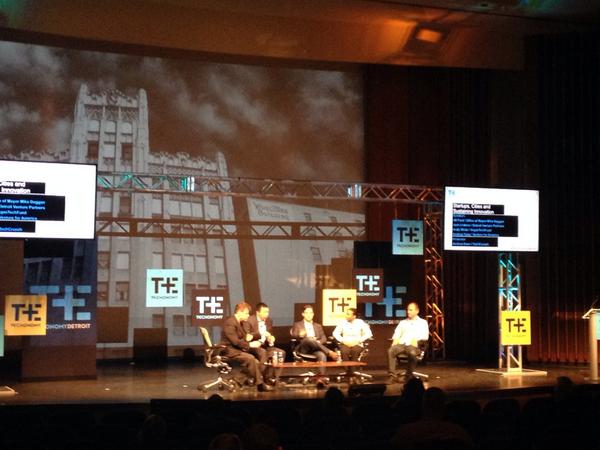 venture4america's tweet image. "Startups, Cities, and Sustaining Innovation"-- @AndrewYangVFA takes the stage at #TechonomyDetroit!