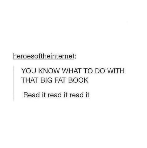 _demonshide's tweet image. YOU KNOW WHAT TO DO WITH THAT BIG FAT BOOK