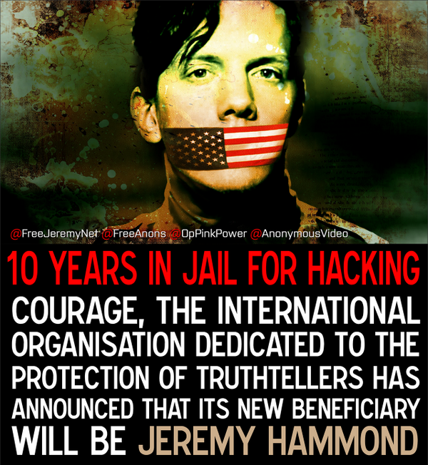 AlProvider's tweet image. The Courage Foundation in #support of Jeremy Hammond freejeremy.net/donate/ #Anonymous #FreeAnons #FreeJeremy