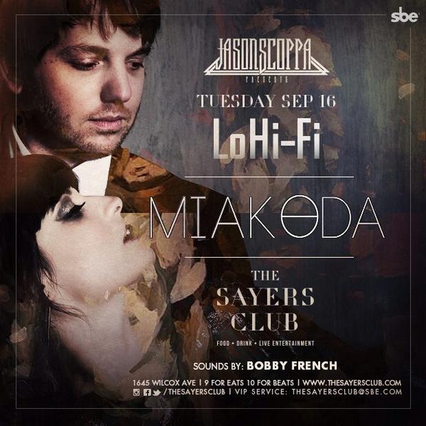 TheSayersClub's tweet photo. @mia_koda performing live @TheSayersClub tonight for #LoHiFi. @DJBobbyFrench on the beats throughout the night. http://t.co/KyIrs03X1L