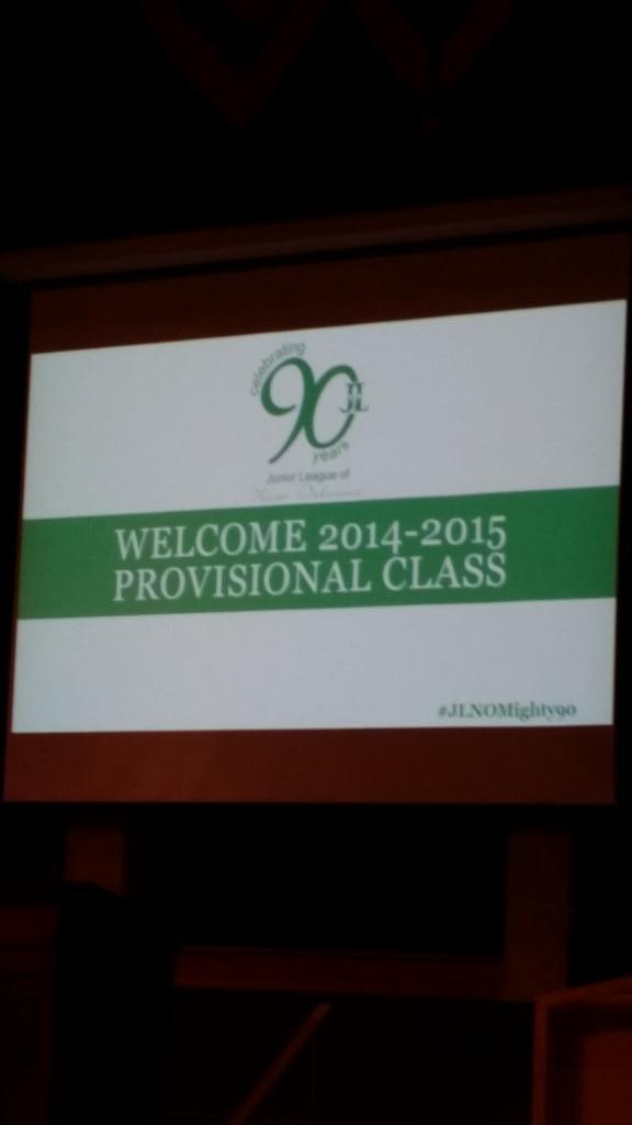 Aww thx! “<a href="/JuniorLeagueNO/">Junior League NOLA</a>: Welcome #JLNO #Provisionals! #JuniorLeagueIt #JLNOMighty90 ”