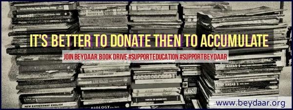 beydaar's tweet photo. Book Drive Updates: Our volunteers are collecting books from your city. If you're interested to donate, contact them! http://t.co/jlbDmA72nt