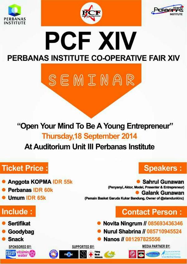 #InfoSeminar Open regist at Lobby Unit VI Perbanas Institute. Cc: <a href="/NengUjang12/">Neng Ujang 2012</a> @ORDIK2014 <a href="/Perbanas2k13/">Perbanas 2013</a>