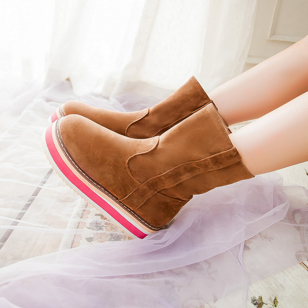 demonchest's tweet photo. Korean women's Fashion Preppy Style Solid Color Cute Platform Boots
http://t.co/ucDFZpJCmD http://t.co/46vtJBNqRv