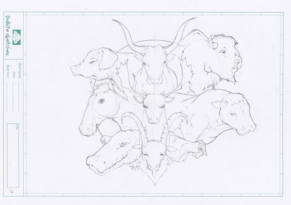2ndbiteDraw's tweet image. new sketch for jose bergada, A farm full of animals! 
2ndbitedraw.com
#reptiles #Farm #animals #cow #crocodile