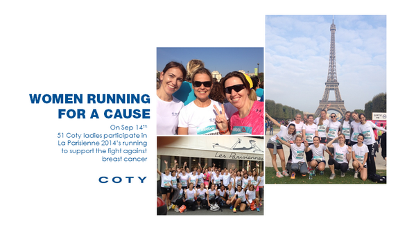COTYInc's tweet photo. Coty ladies ran in @LaParisienne6km to fight breast cancer #CotyPeople #CotyCare #LaParisienne2014 http://t.co/GDAgpCCwak