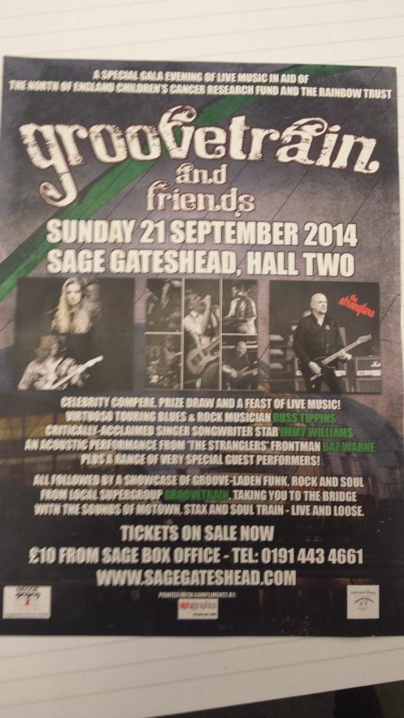 plukesyburns50's tweet photo. "@GrooveTrainUK: playing @sage_gateshead Can we have some support to get this trending @FrankieandTonys @realradio http://t.co/SobhpSCB5K