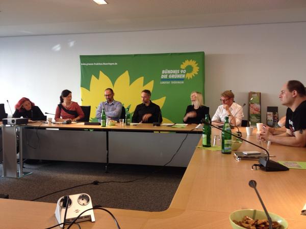 Erstes Treffen der neuen grünen Fraktion im Thüringer Landtag #thl <a href="/gruenethl/">GRÜNE im Thüringer Landtag</a>