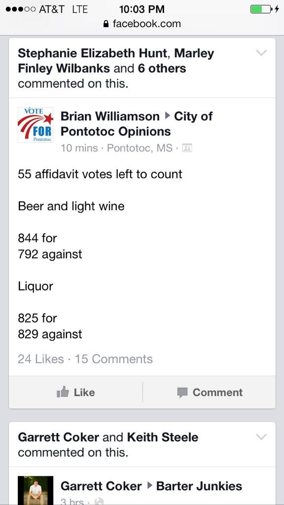 CaraLyse's tweet photo. I knew the vote would be close, but I never thought it would be this close. http://t.co/l18Zy6OYiW