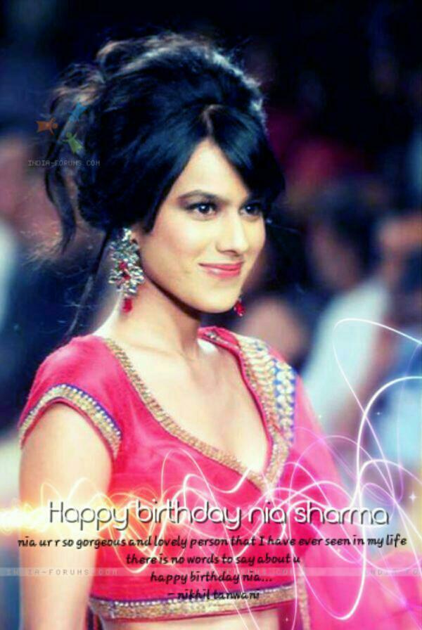 Happy birthday nia sharma 
Keep smiling as u always do :) :* 