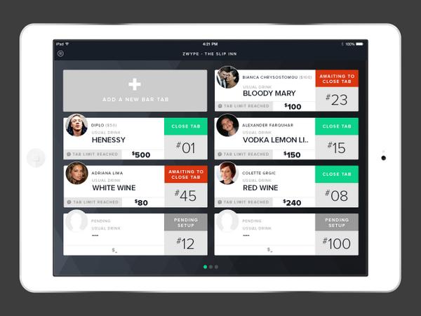 ZwypeApp's tweet photo. One for the venue owners. Manage all your bartabs with absolute ease, safely and securely. Zwype.
#justzwypeit http://t.co/RtwaI6KblC
