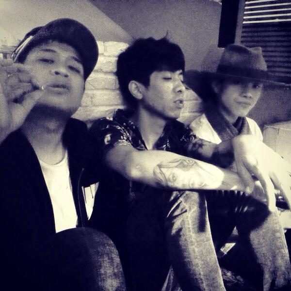 With our road manager