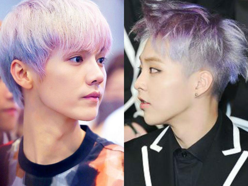 Baby Xiumin Luhan On Twitter Xiuhan With Purple Hair 2 Http T Co Kvrl0qrtld