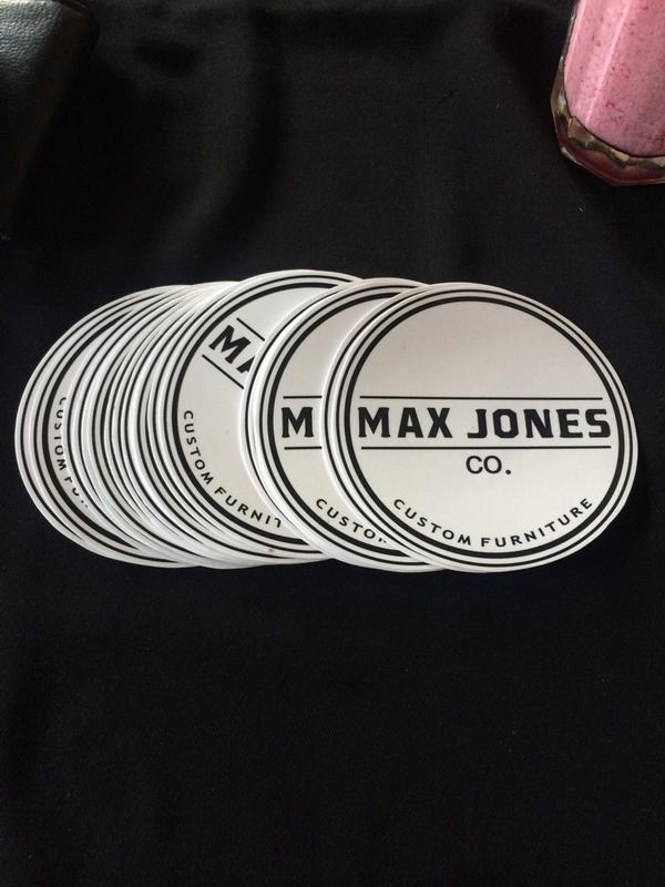 maxjonesco's tweet photo. Stickers on the way! http://t.co/pGyyzetu8Y