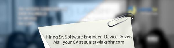 thelhrgroup's tweet image. @ankit_fadia thanku for past RT.It helped us lot. Plz help us find #SrSoftwareEngineer apply goo.gl/xuPyeZ
