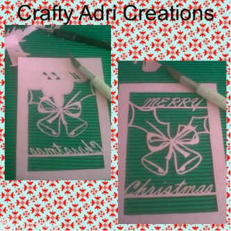 CraftyAdri's tweet photo. Starting with Christmas card cuts http://t.co/hh9eDlW5ng