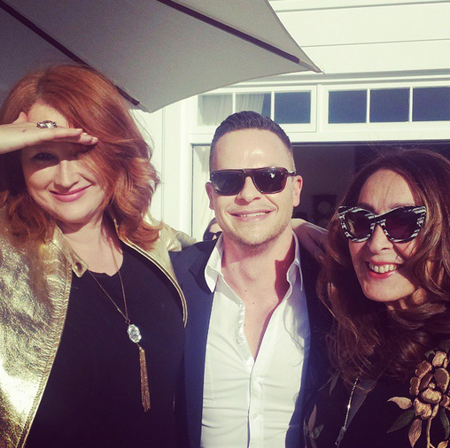 StellarMagAU's tweet photo. Beauty Director @CleoGlyde practicing her french with @oduvillard at @Ultraceuticals harbourside launch #sunactive http://t.co/rLbXkSNJcg
