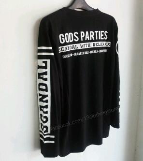 RELAXXX x SCANDAL | size L &amp; XL | idr 160k | text to 082231114598 or 293baee6 | #newbrands #collabs #longsleeve