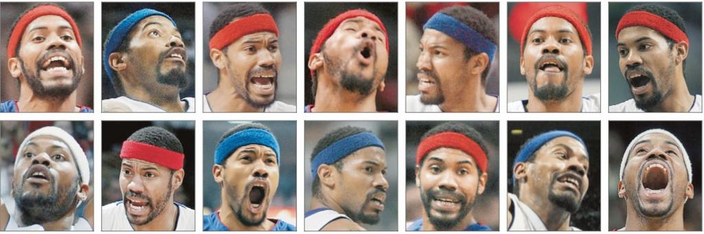 Las mil y una caras de Rasheed Wallace [Both Teams Play Hard] o [Ball don´t lie] que cumple 40 años. Happy Birthday!! 