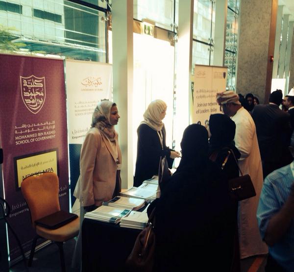 MBRSG's tweet photo. Our amazing team at the #MBRSG booth at #GSMS14 drop by to pick up a copy of the report on #UAEbrainstorm http://t.co/8FeJ1hlIUU