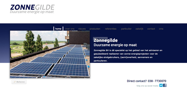 #Nieuws! Onze vernieuwde website is online! zonnegilde.nl