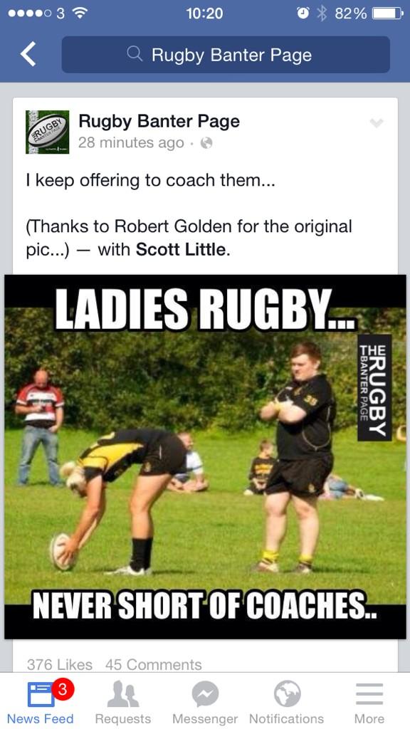 <a href="/MorganReeves4/">Morgan Reeves</a> gone #viral? @RugbyBanterPag3