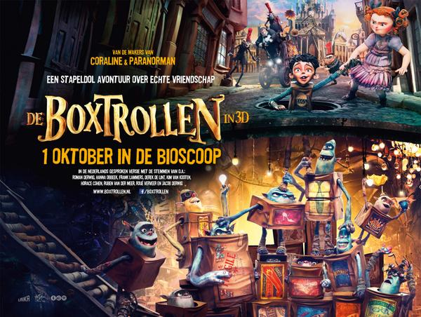RT &amp; win 4 kaarten voor de Nederlandse première van de Boxtrollen (28/09) in aanwezigheid van de NL stemmencast!