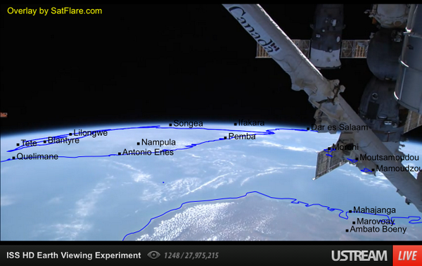 Satflare's tweet photo. @Satflare Mozambique and Madagascar http://t.co/rZozTAfMRu
