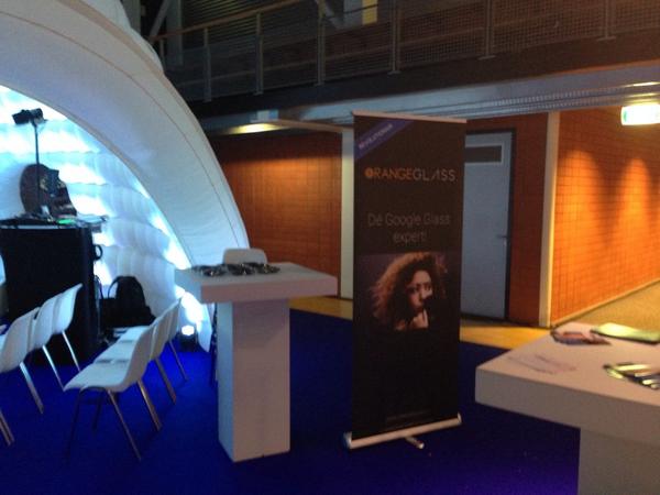 Nog 15 minuten en dan geven wij een kijkje in de wereld van Google Glass. Op het #Zakenfestival #Almere