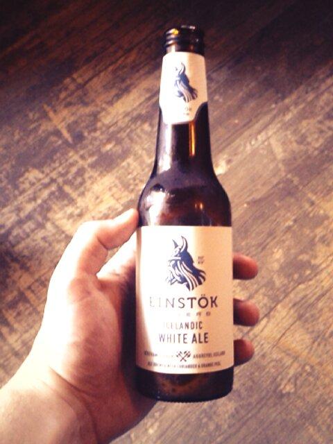argyle_monkey's tweet image. Steve's staff pick: Einstok Icelandic White Ale, brewed with coriander &amp;amp; orange peel. #awwwyehzzz