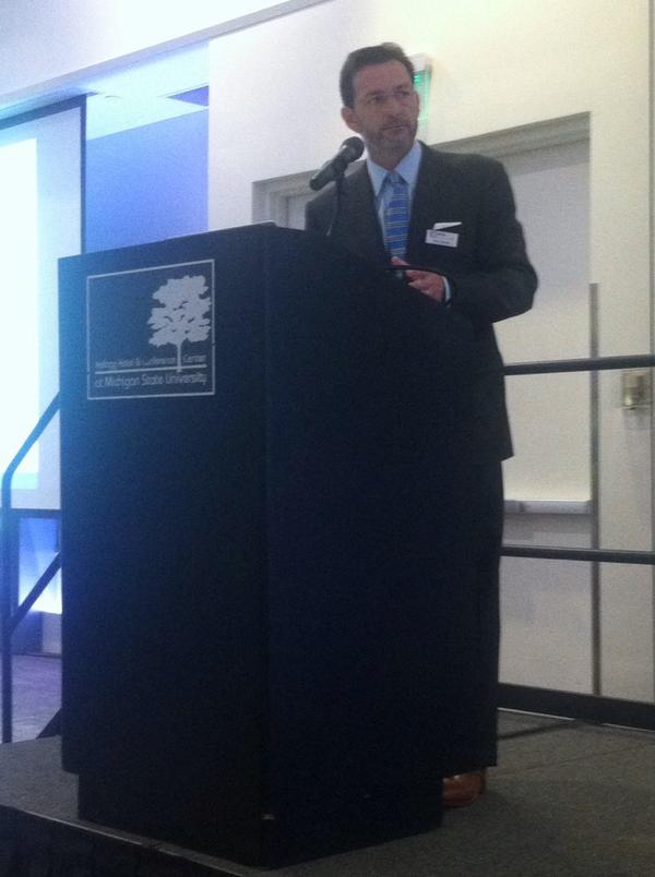 MIHospitalAssoc's tweet photo. MHA's @samrwatson opens the #SafeCare Workshop..."Don't focus on harm, focus on possibility..." http://t.co/pkSA0tiS9a