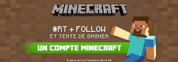 OMGSERV's tweet photo. Un compte #Minecraft à gagner !

Pour participer #RT + Follow @OMGSERV http://t.co/7r1GccIaVU