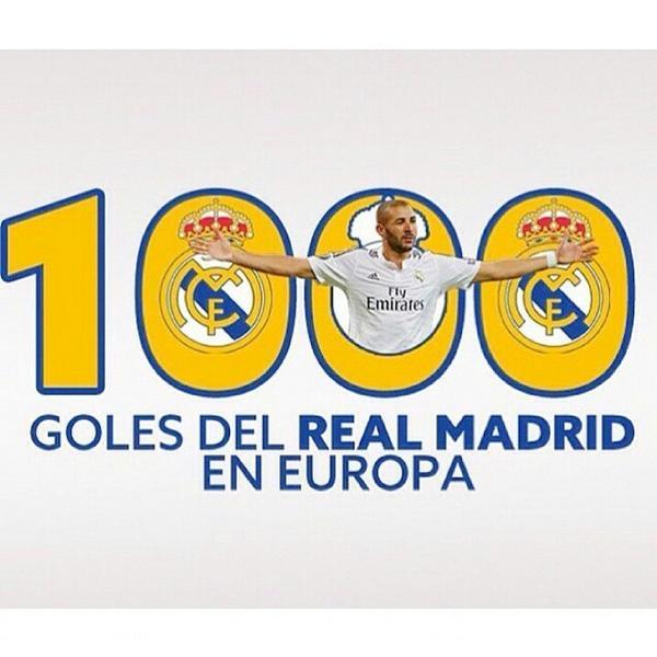 topeleven's tweet photo. Benzema scored @realmadrid 1000th goal in European football yesterday! #RealMadrid #real1000 http://t.co/BpXq4AH2lp